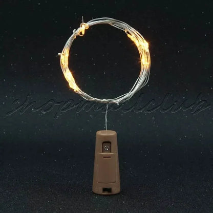 10-Pack: 20LEDs Wine Bottle Light Cork Shaped String Fairy Wire Night Light - A-1 Thread Vault
