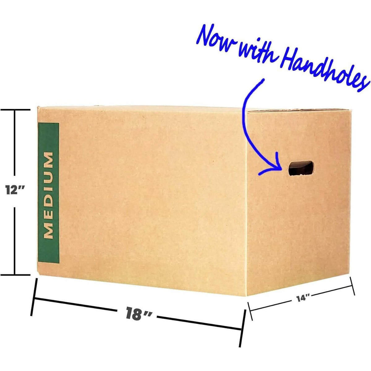 10-Pack: Medium Moving Boxes with Handles (Refurbished) - A-1 Thread Vault