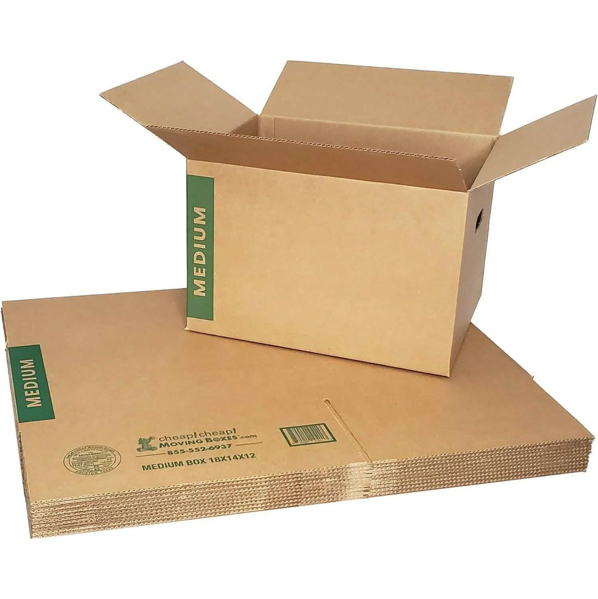10-Pack: Medium Moving Boxes with Handles (Refurbished) - A-1 Thread Vault