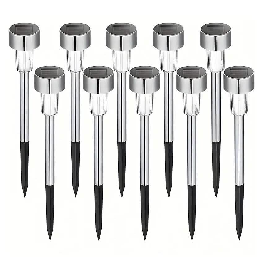 10-Pack: Outdoor Solar Landscape Lawn Light - A-1 Thread Vault
