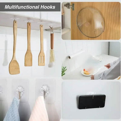 10-Pack: Self-Adhesive Wall Hooks - A-1 Thread Vault