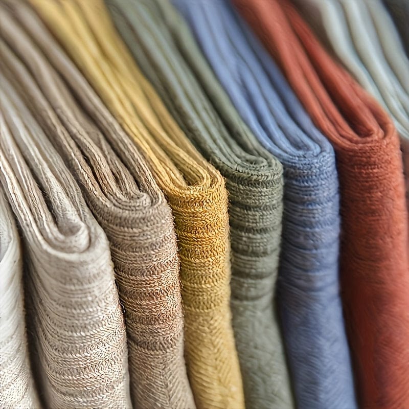 10-Pack: Soft Comfortable Tube Socks – Solid Colors, All-Season - A-1 Thread Vault