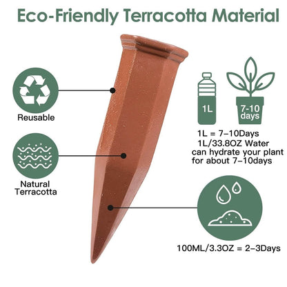 10-Pack: Spikes Teracotta Plant Watering Device - A-1 Thread Vault