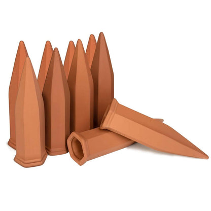 10-Pack: Spikes Teracotta Plant Watering Device - A-1 Thread Vault
