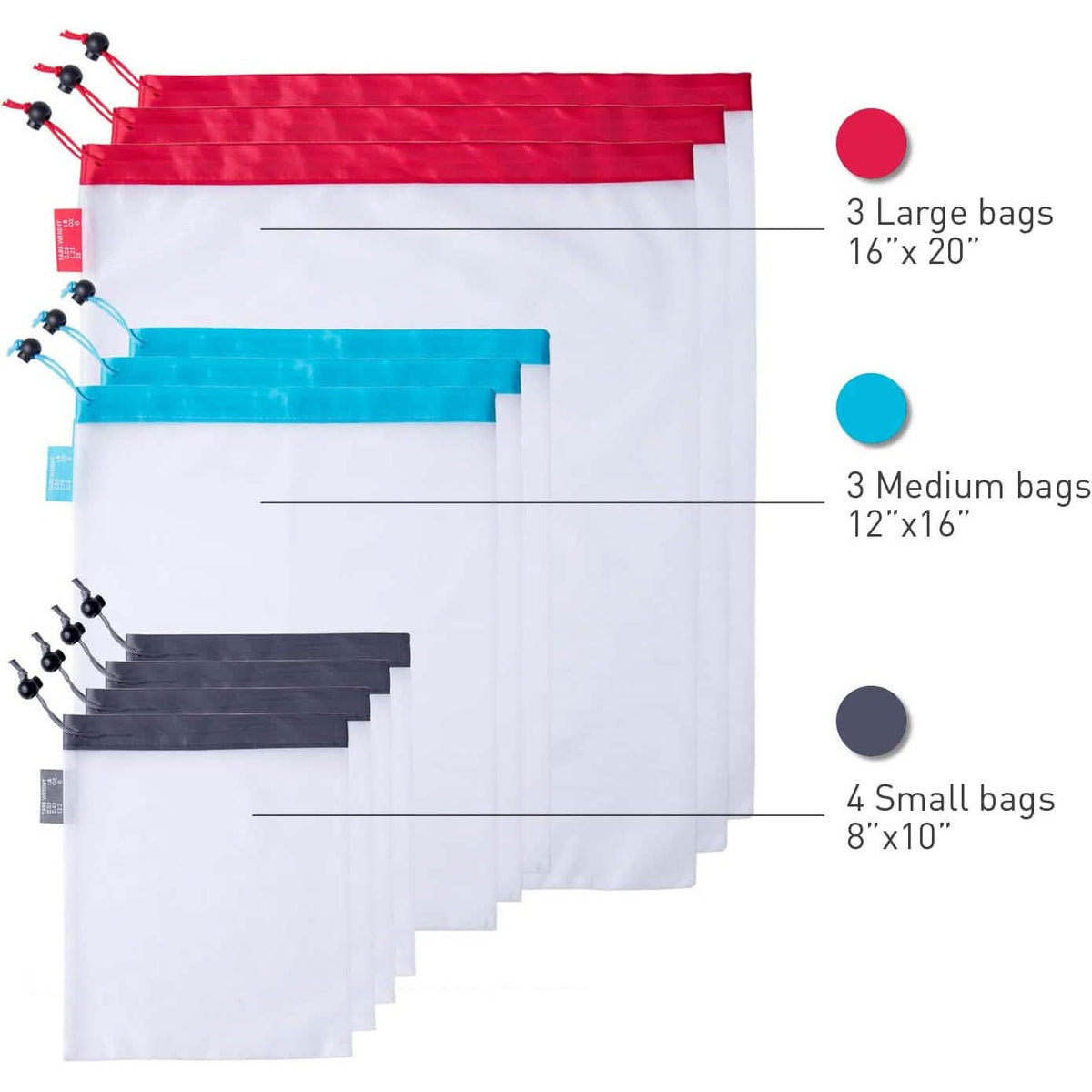10-Pack: StarPack Reusable Produce Bags - A-1 Thread Vault