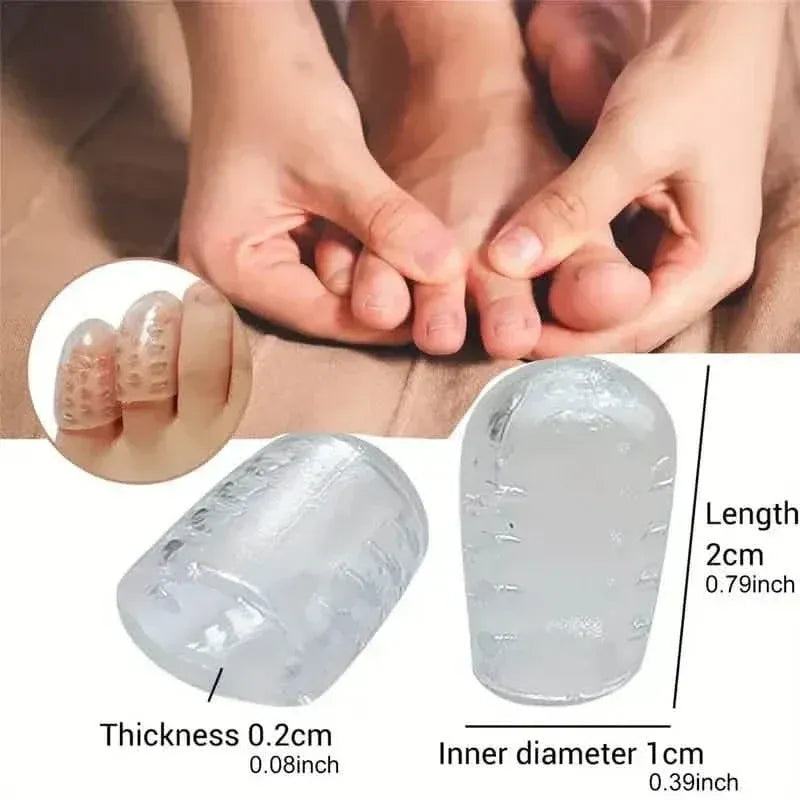 10-Pack: Transparent Toe Protector - Soft and Comfortable Toe Cover - A-1 Thread Vault