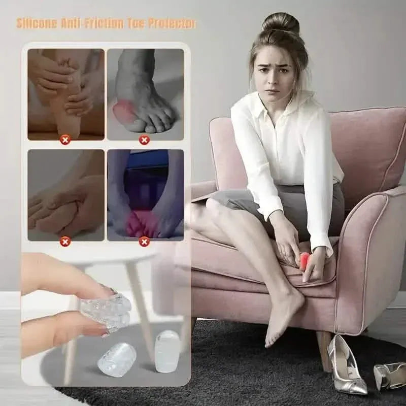 10-Pack: Transparent Toe Protector - Soft and Comfortable Toe Cover - A-1 Thread Vault