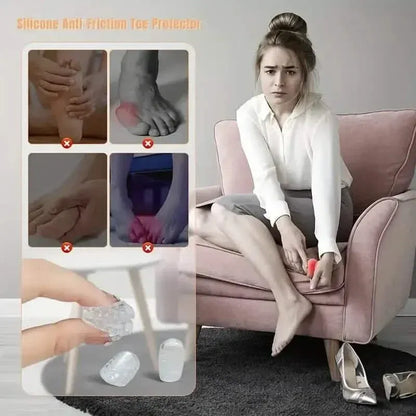 10-Pack: Transparent Toe Protector - Soft and Comfortable Toe Cover - A-1 Thread Vault