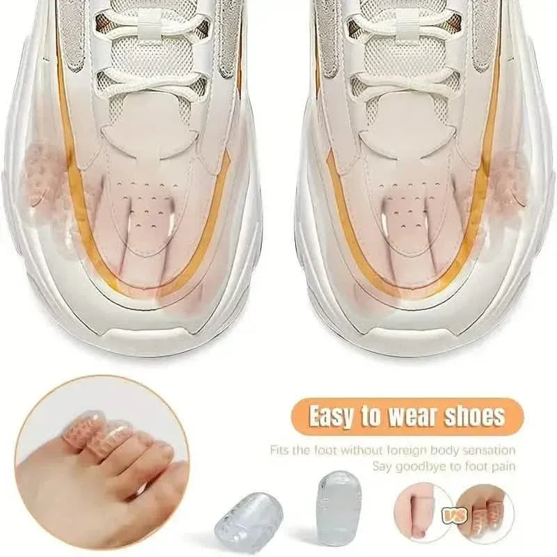 10-Pack: Transparent Toe Protector - Soft and Comfortable Toe Cover - A-1 Thread Vault