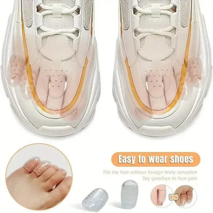 10-Pack: Transparent Toe Protector - Soft and Comfortable Toe Cover - A-1 Thread Vault