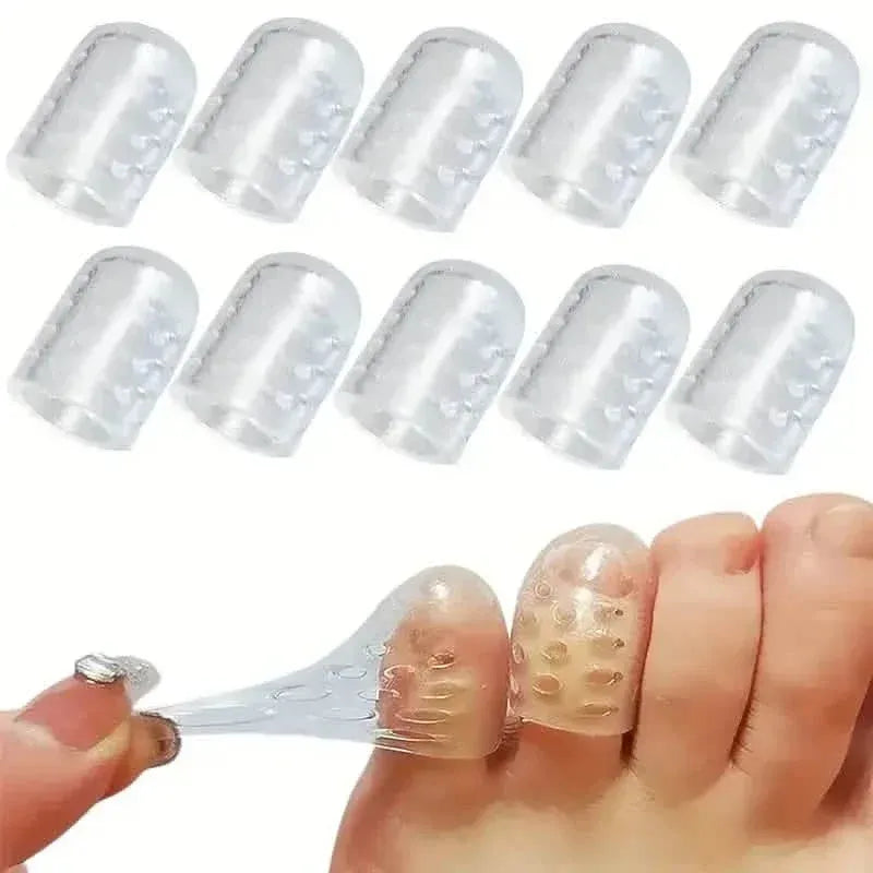 10-Pack: Transparent Toe Protector - Soft and Comfortable Toe Cover - A-1 Thread Vault
