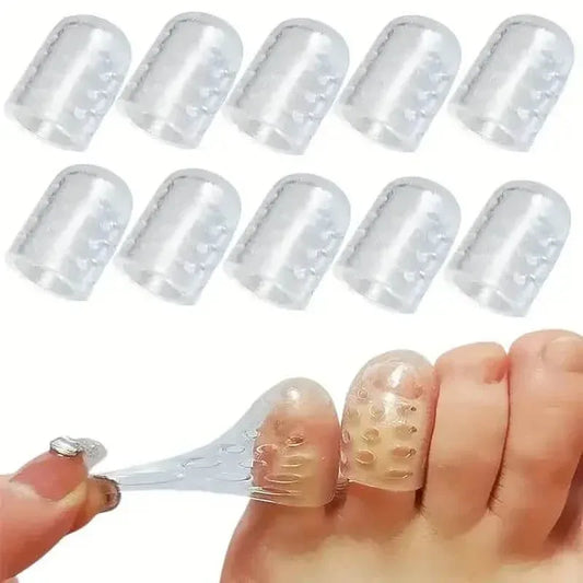 10-Pack: Transparent Toe Protector - Soft and Comfortable Toe Cover - A-1 Thread Vault