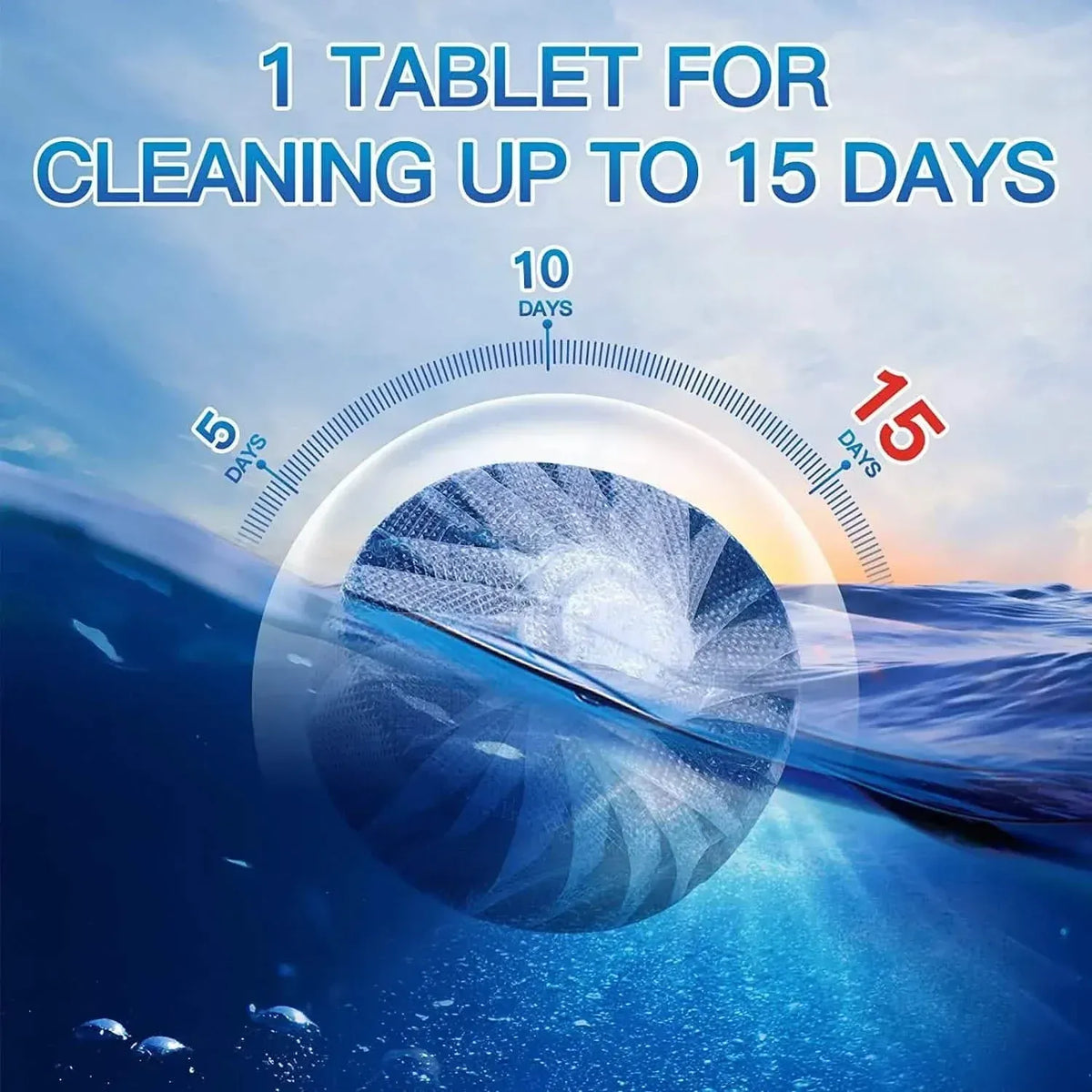 10-Pack: Vacplus Automatic Toilet Bowl Cleaner Tablets, Bathroom Toilet Tank Cleaner - A-1 Thread Vault