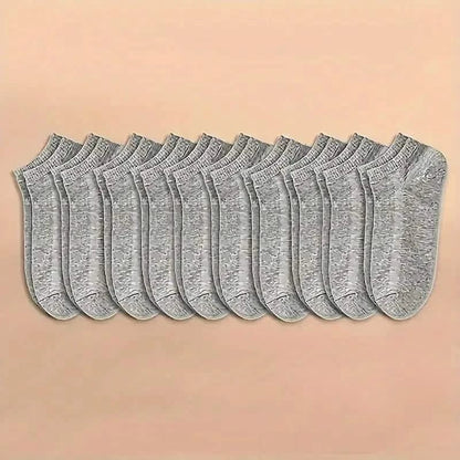 10-Pairs: Men's Plain Knitted Lining Socks - A-1 Thread Vault