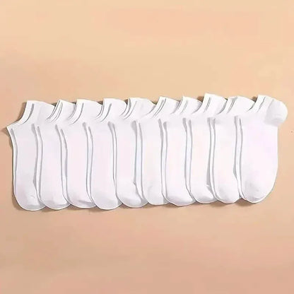 10-Pairs: Men's Plain Knitted Lining Socks - A-1 Thread Vault