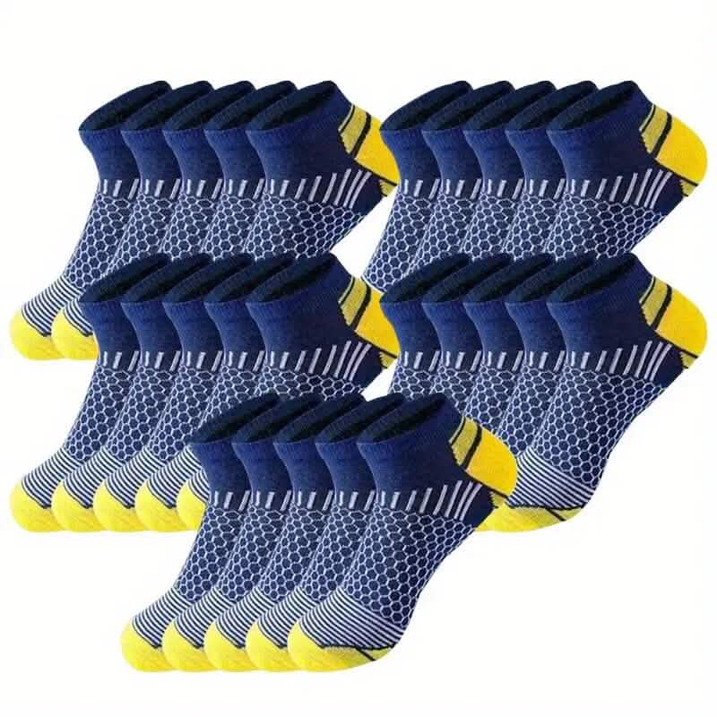 10-Pairs: Men's Athletic Ankle Socks - A-1 Thread Vault