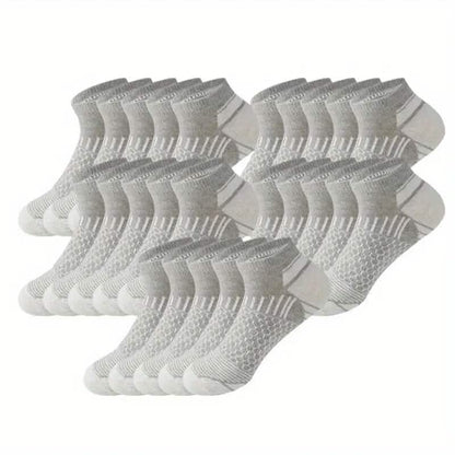 10-Pairs: Men's Athletic Ankle Socks - A-1 Thread Vault