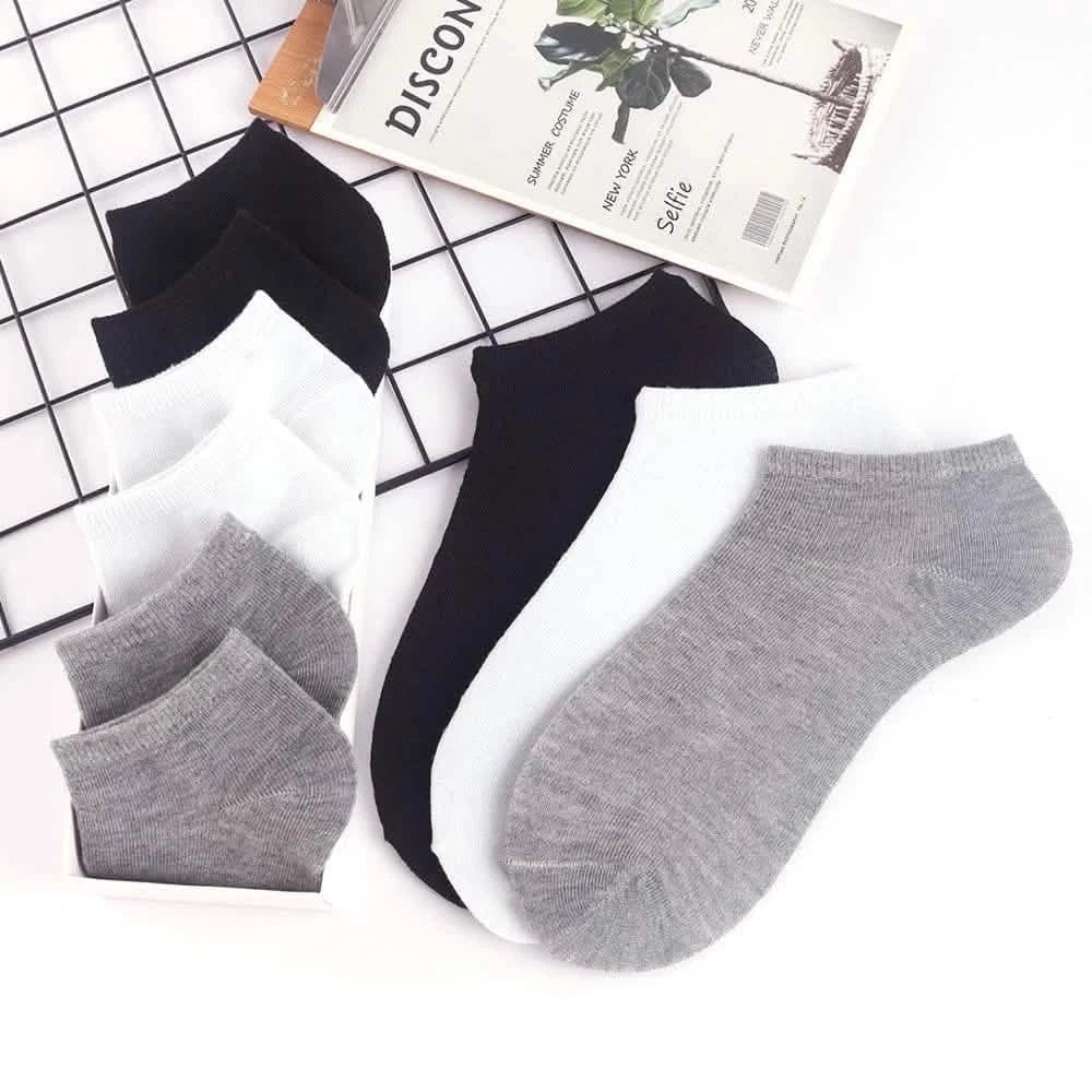 10-Pairs: Women's Solid Color Ankle Socks - A-1 Thread Vault
