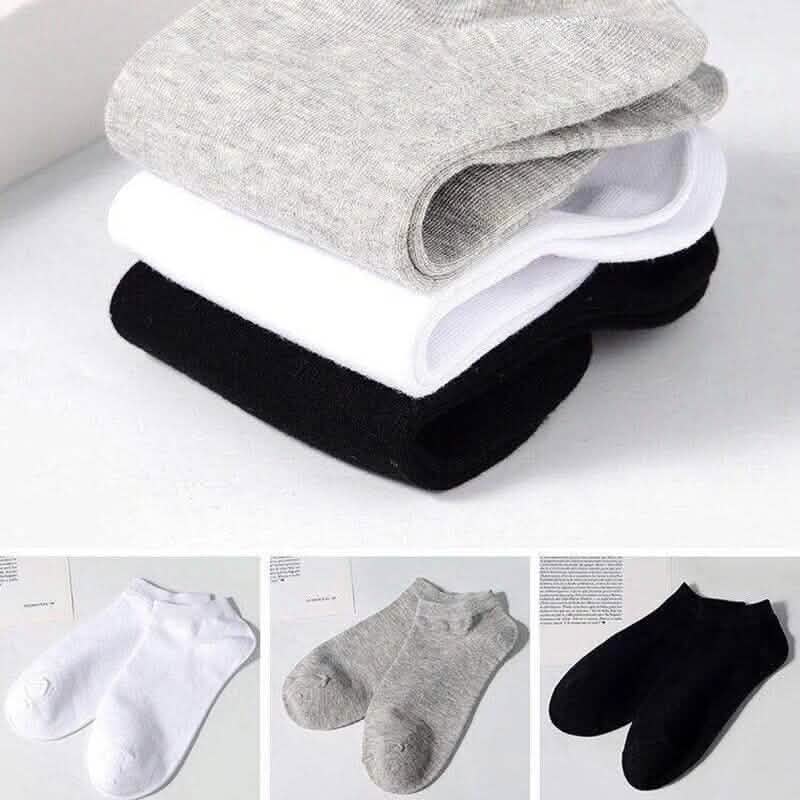 10-Pairs: Women's Solid Color Ankle Socks - A-1 Thread Vault
