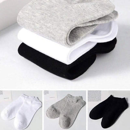 10-Pairs: Women's Solid Color Ankle Socks - A-1 Thread Vault