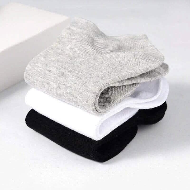 10-Pairs: Women's Solid Color Ankle Socks - A-1 Thread Vault