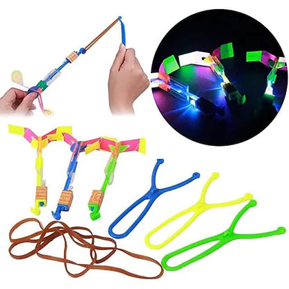 10-Piece: Amazing Led Light Arrow Rocket Helicopter Flying Toy - A-1 Thread Vault