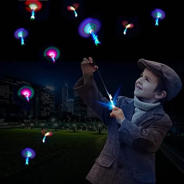 10-Piece: Amazing Led Light Arrow Rocket Helicopter Flying Toy - A-1 Thread Vault