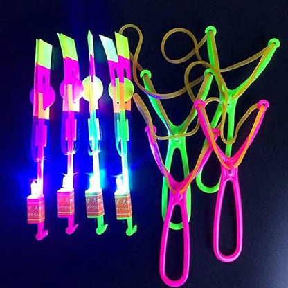 10-Piece: Amazing Led Light Arrow Rocket Helicopter Flying Toy - A-1 Thread Vault