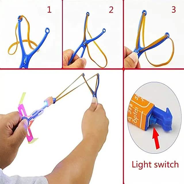 10-Piece: Amazing Led Light Arrow Rocket Helicopter Flying Toy - A-1 Thread Vault