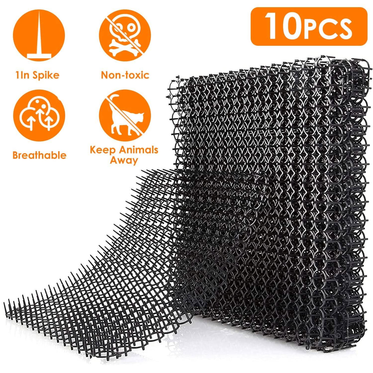 10-Piece: Cat Repellent Scat Mat with Spikes - A-1 Thread Vault