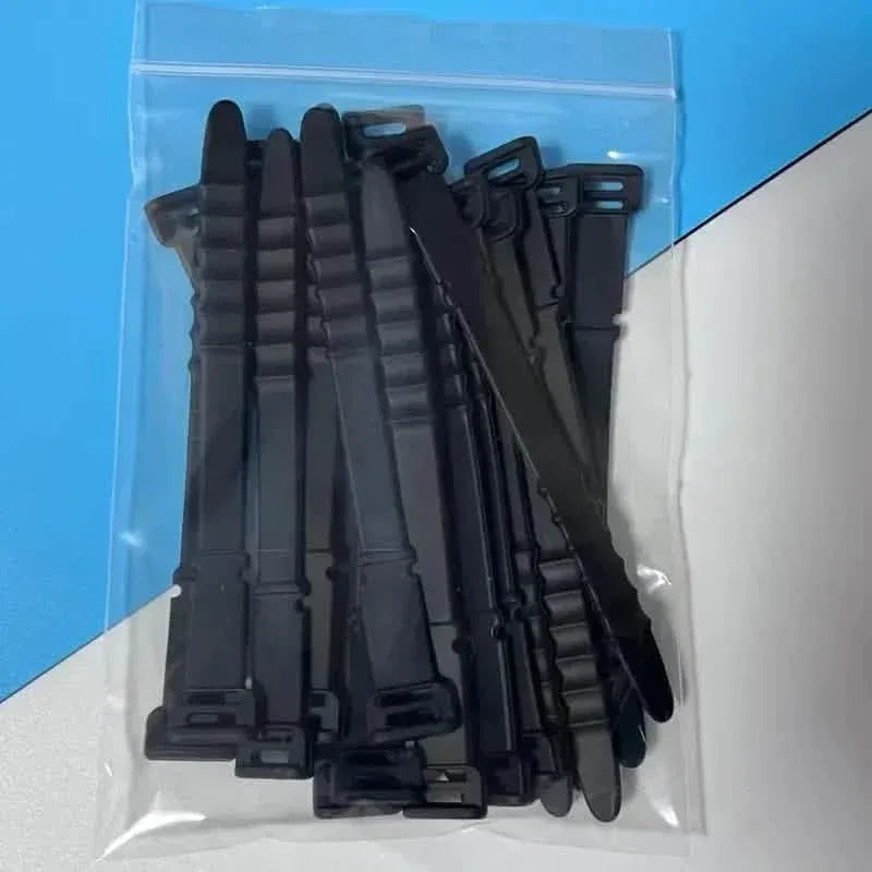 10-Pieces: 4.5 Inch Reusable Wire Ties Cord Organizer Straps Elastic Silicone Cord Organizer - A-1 Thread Vault