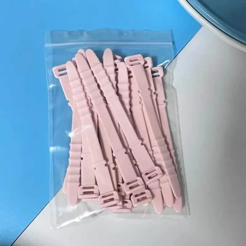 10-Pieces: 4.5 Inch Reusable Wire Ties Cord Organizer Straps Elastic Silicone Cord Organizer - A-1 Thread Vault