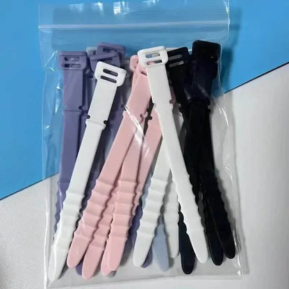 10-Pieces: 4.5 Inch Reusable Wire Ties Cord Organizer Straps Elastic Silicone Cord Organizer - A-1 Thread Vault