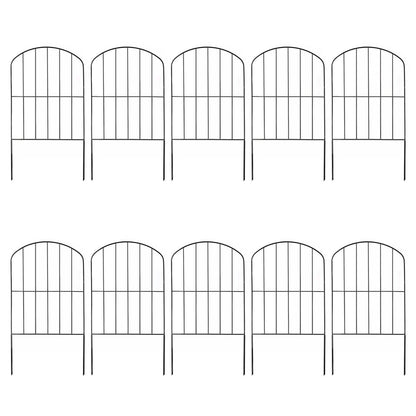 10-Pieces: Decorative Garden Fence Rustproof Iron Wire Arched Fence - A-1 Thread Vault