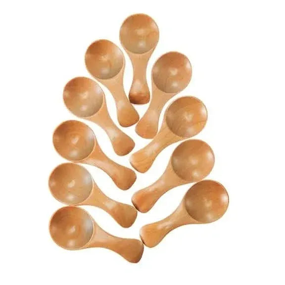 10-Pieces: Mini Wooden Spoons - A-1 Thread Vault