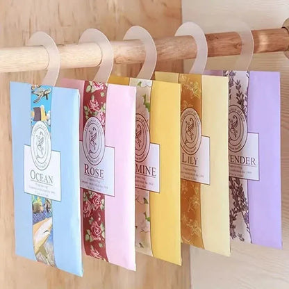 10-Pieces: Scented Sachets For Drawers and Closet Air Freshener Sachets with Home Hanger - A-1 Thread Vault