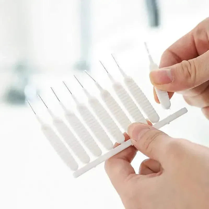 10-Pieces Set: Easy-Clean Shower Nozzle Brushes - Hassle-Free Showerhead Crevices Cleaner - A-1 Thread Vault