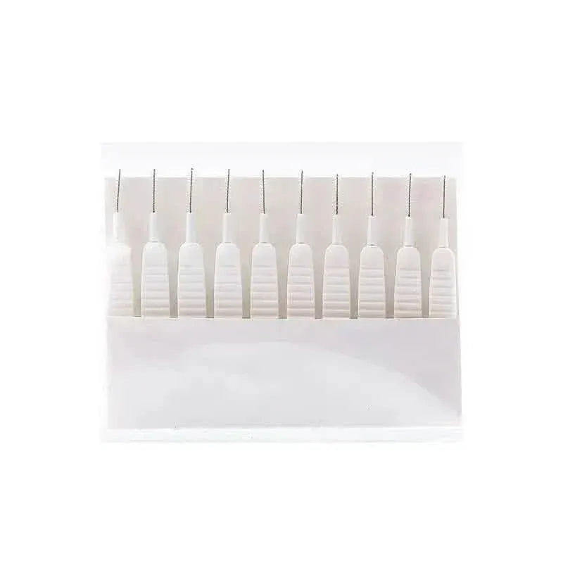 10-Pieces Set: Easy-Clean Shower Nozzle Brushes - Hassle-Free Showerhead Crevices Cleaner - A-1 Thread Vault