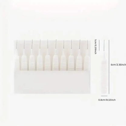 10-Pieces Set: Easy-Clean Shower Nozzle Brushes - Hassle-Free Showerhead Crevices Cleaner - A-1 Thread Vault