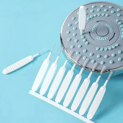 10-Pieces Set: Easy-Clean Shower Nozzle Brushes - Hassle-Free Showerhead Crevices Cleaner - A-1 Thread Vault