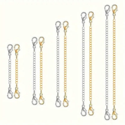 10-Pieces: Stainless Steel Chain Extender - A-1 Thread Vault