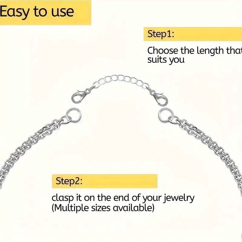 10-Pieces: Stainless Steel Chain Extender - A-1 Thread Vault