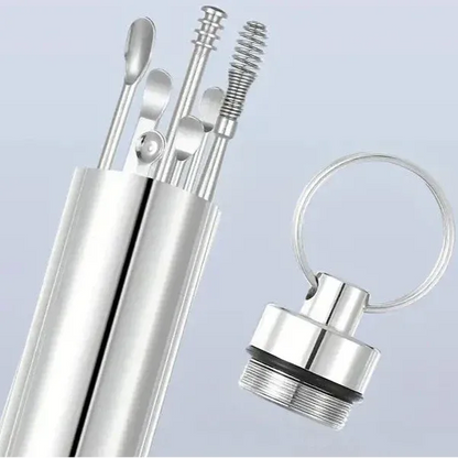 10-Pieces: Stainless Steel Ear Wax Removal Tool Set - A-1 Thread Vault