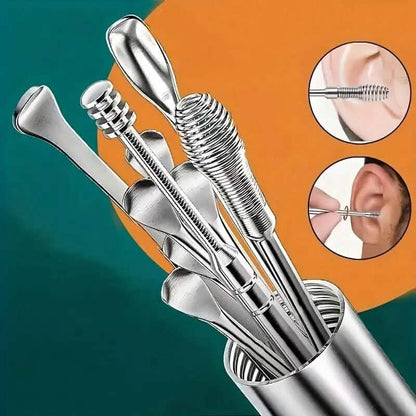 10-Pieces: Stainless Steel Ear Wax Removal Tool Set - A-1 Thread Vault