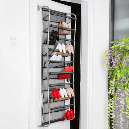 10-Tier Over the Door Shoe Rack Organizer Holder Hanging Storage Shelf - A-1 Thread Vault