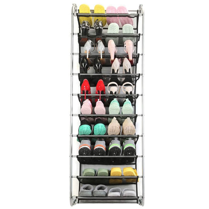 10-Tier Over the Door Shoe Rack Organizer Holder Hanging Storage Shelf - A-1 Thread Vault