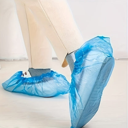 100-Pack: Disposable Plastic Shoe Covers – Waterproof & Slip-Resistant - A-1 Thread Vault