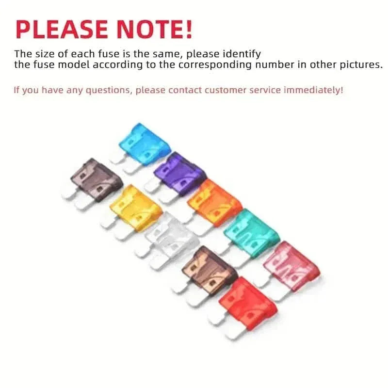 100-Pieces: Car Fuses Assortment Kit, Car Automotive RV Standard Fuses - A-1 Thread Vault