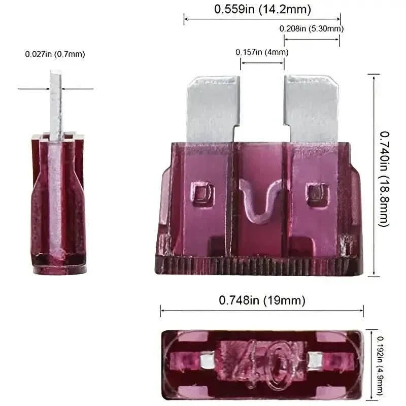 100-Pieces: Car Fuses Assortment Kit, Car Automotive RV Standard Fuses - A-1 Thread Vault