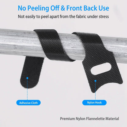 100-Pieces: Reusable Cable Ties 6" Wire Management Holder - A-1 Thread Vault